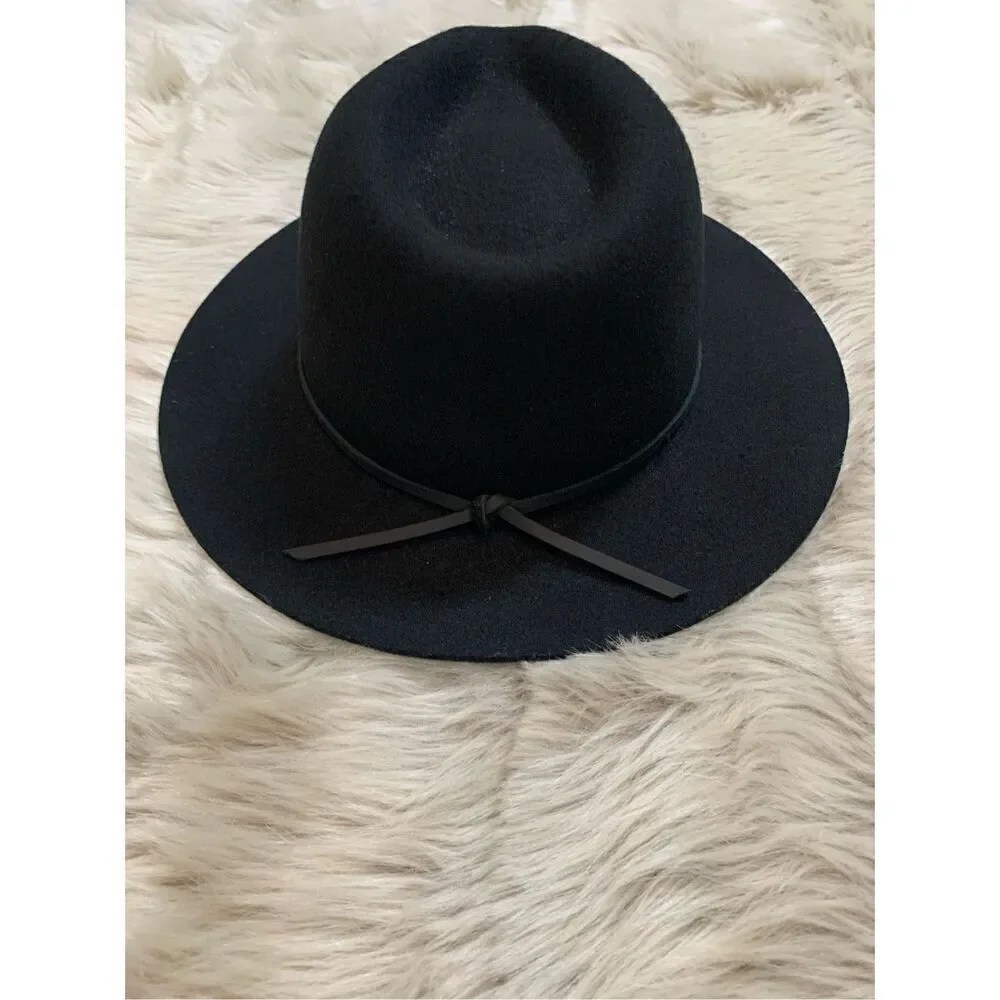 Brixton Wesley Fedora Hat Black size XS
